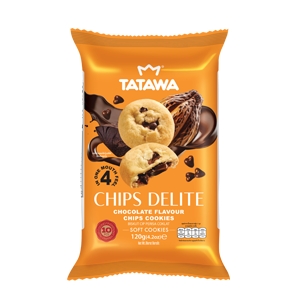 Tatawa Chips Delite Chocolate Cookies 120gm - (9556291800672)