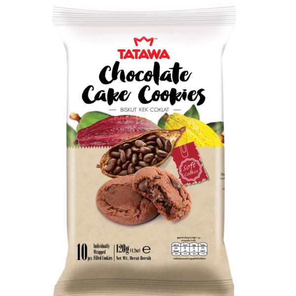 Tatawa Chocolaty Cake Cookies 120gm - (9556291801273)
