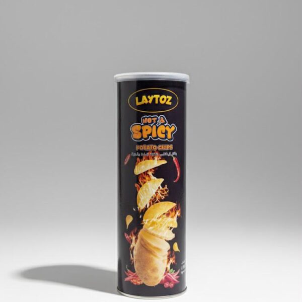Laytoz Hot & Spicy Potato Chips 100gm -(6975478926524)